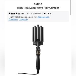 Amika High Tide Deep Wave Hair Crimper